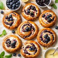 Blueberry Cream Swirls