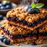 Blueberry Crisp Squares
