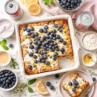 Blueberry Diet Soda Cake