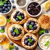 Blueberry English Muffins