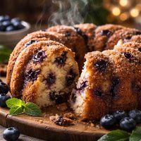 Blueberry Friendship Bread or Bundt Cake Coffeecake