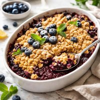 Blueberry Fruit Crumble
