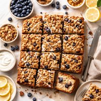 Blueberry Granola Coffee Cake
