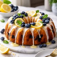 Blueberry Lemon Bundt Cake with Lemon Glaze