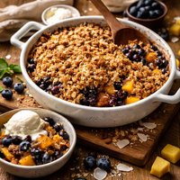 Blueberry Mango Coconut Crisp Wheat Free Option