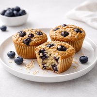 Blueberry Muffins No Sugar and Low Fat