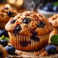 Blueberry Muffins with Crumb Topping
