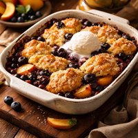 Blueberry Peach Cobbler