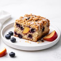 Blueberry Peach Coffee Cake