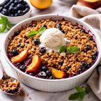Blueberry Peach Crumble