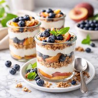 Blueberry Peach Parfaits