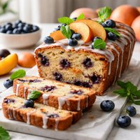 Blueberry Peach Pound Cake