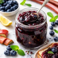 Blueberry Rhubarb Bluebarb Jam