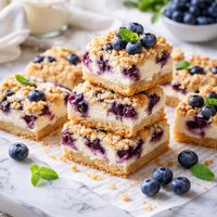 Blueberry Sour Cream Kuchen Bars
