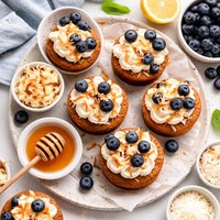 Blueberry Toasted Coconut Babycakes