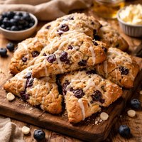 Blueberry White Chocolate Scones