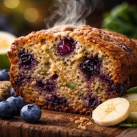 Blueberry Zucchini and Banana Bread