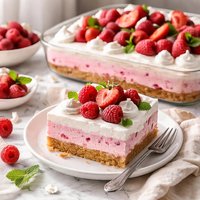 Blushing Maid German Raspberry Dessert