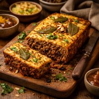 Bobotie South African Curry Meat Loaf