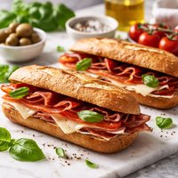 Bocadillo Spanish Ham and Cheese Sandwiches