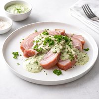 Boiled Bacon with Parsley Sauce Fresh Ham