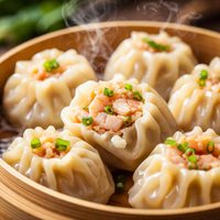 Boiled Shrimp and Pork Dumplings