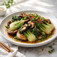 Bok Choy and Shiitakes