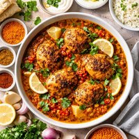 Bombay Chicken with Red Split Lentils