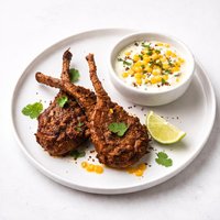Bombay Chops with Corn and Cumin Raita