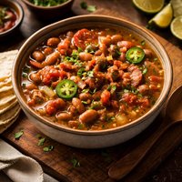 Boracho Bean Soup or Frijoles a La Charra Restaurant Style
