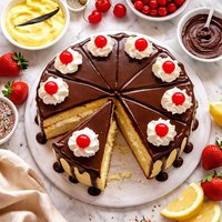 Boston Cream Cake Supreme