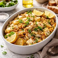 Boston Salt Cod Potato and Onion Casserole