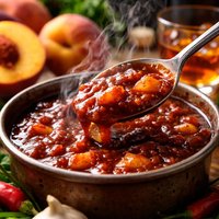 Bourbon Peach Barbecue Sauce