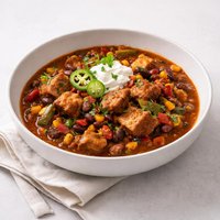 Bourbon Pork Loin Chili