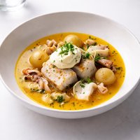 Bourride Stoise Provence Fish Soup with Aoli