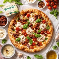 Boursin Cheese and Sun Dried Tomato Pizza