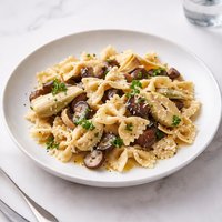Bow Tie Pasta with Artichokes and Mushrooms