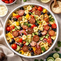 Bow Tie Sausage Pasta Salad
