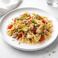Bow Ties or Farfalline with Tuna and Artichoke Hearts