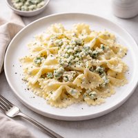 Bow Ties with Warm Blue Cheese Sauce