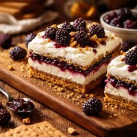 Boysenberry Graham Cracker Dessert