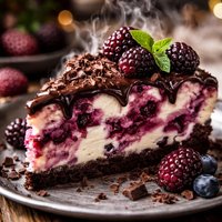 Boysenberry Truffle Ice Cream Pie