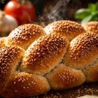 Braided Sesame Seed Bread