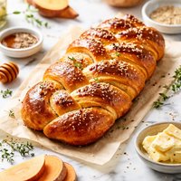 Braided Sweet Potato Bread Vegan