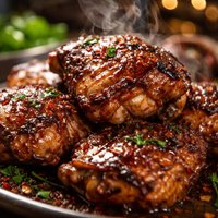 Braised and Barbecued Chicken Thighs