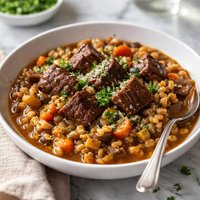 Braised Beef with Barley