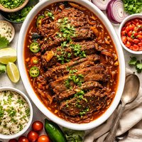 Braised Brisket in Chipotle Onion Sauce