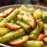 Braised Celery with Apple