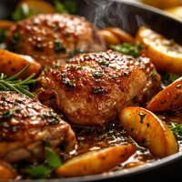 Braised Chicken and Apples