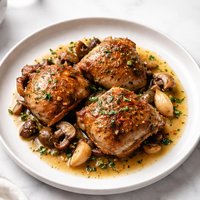 Braised Chicken Thighs in White Wine